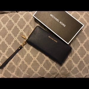 Michael Kors wallet navy blue